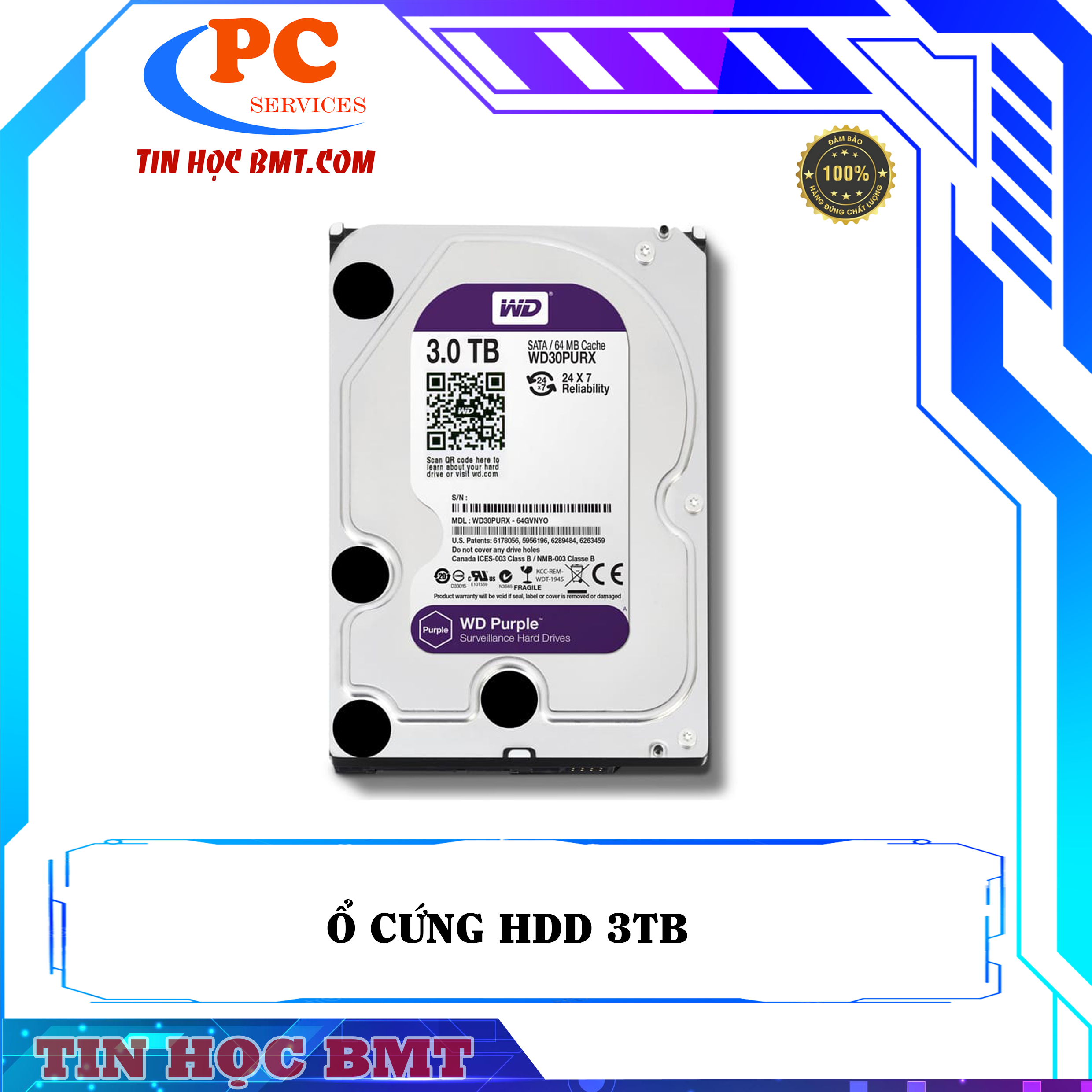 Ổ cứng HDD WD 3TB NEW