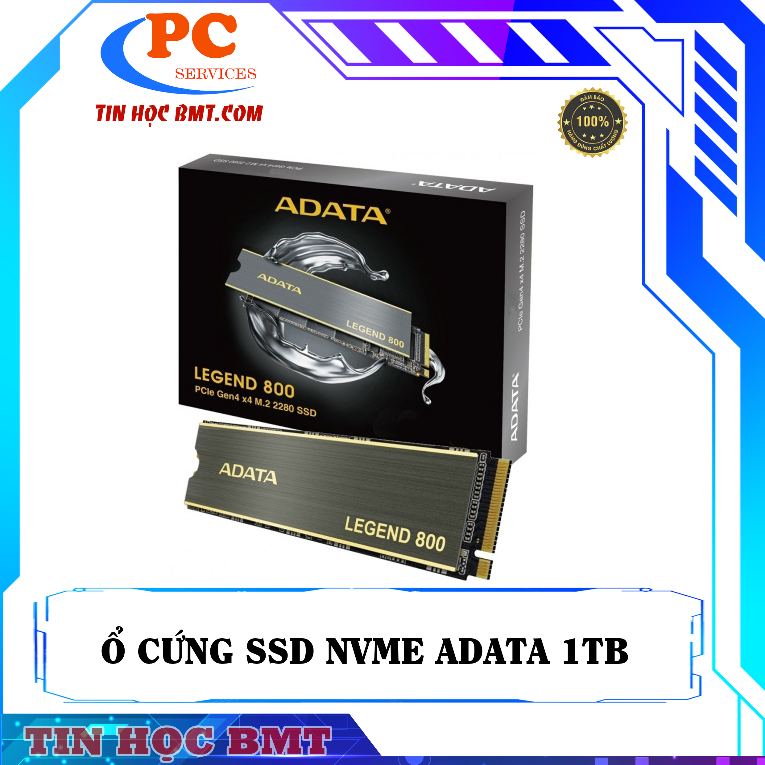 Ổ cứng SSD Adata Legend 800 PCIe Gen4 x4 M.2 2280 Solid State Drive 1TB
