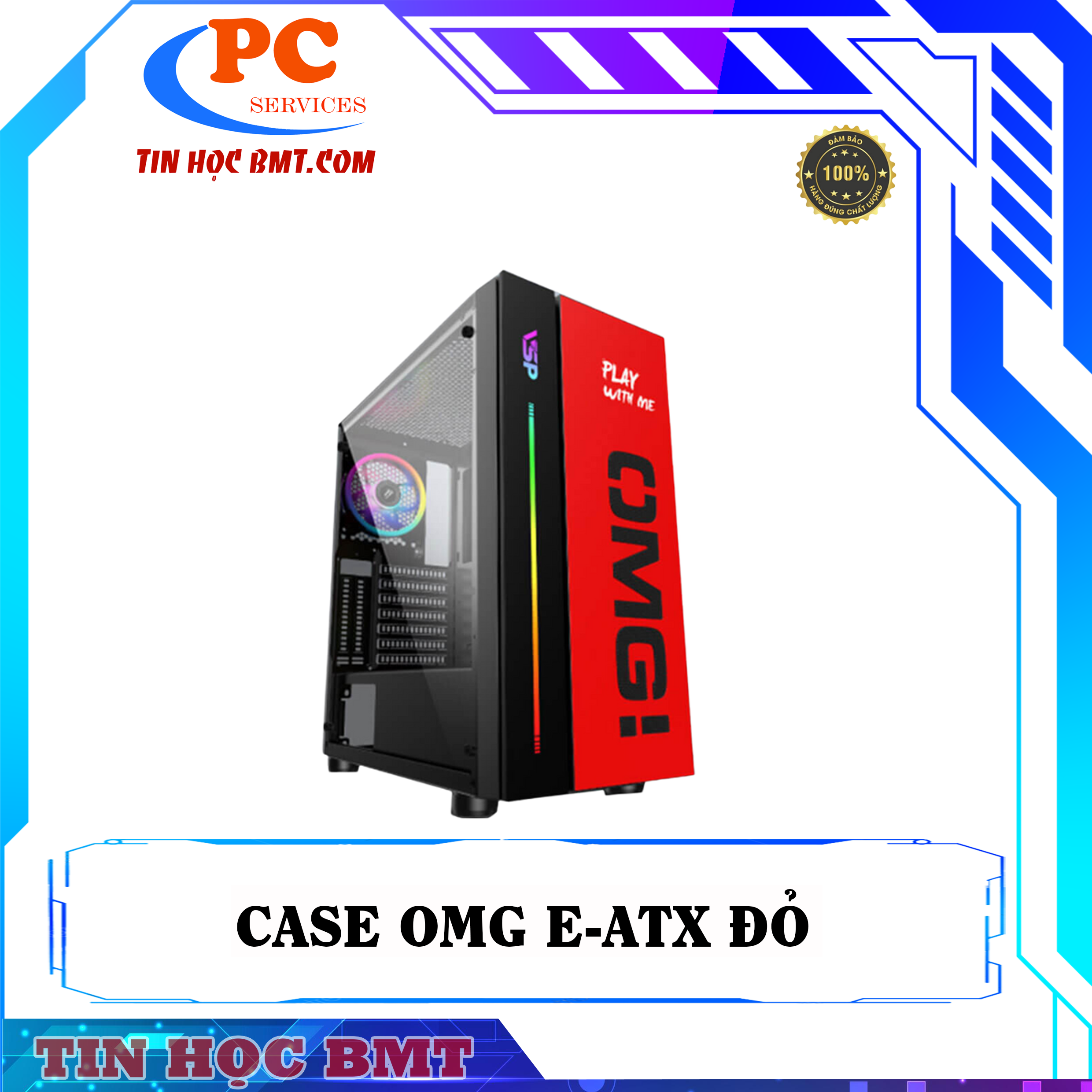 Case VSP LED Gaming OMG-II ATX – Red