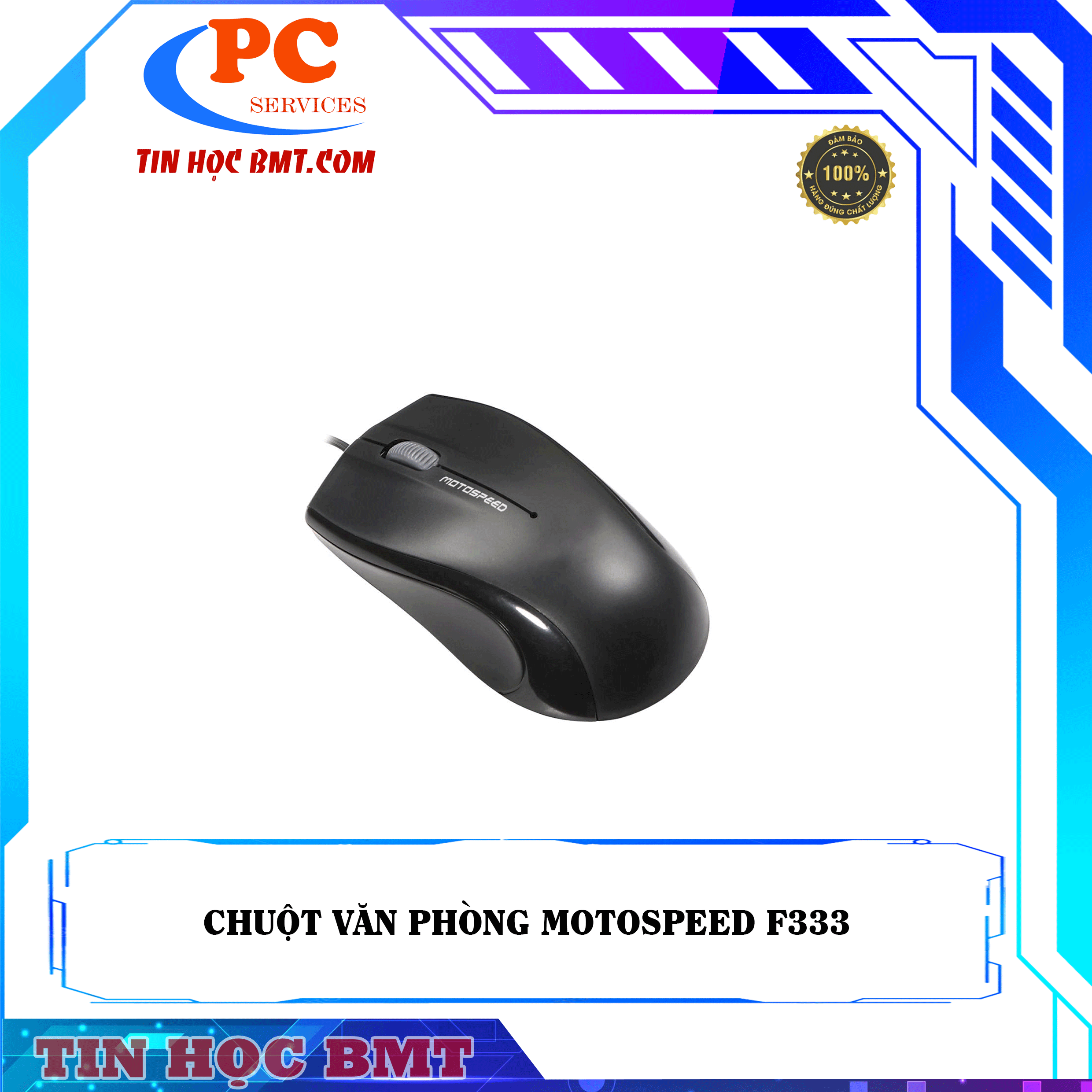 CHUỘT VĂN PHÒNG MOTOSPEED F333 - BLACK