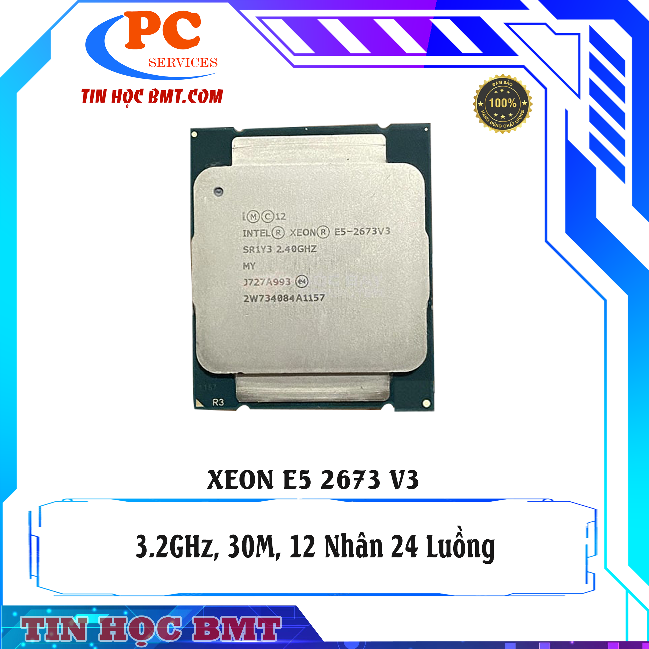 CPU Intel Xeon E5 2673 v3 (2.40GHz Up to 3.20GHz, 30M, 12C/24T) 2nd
