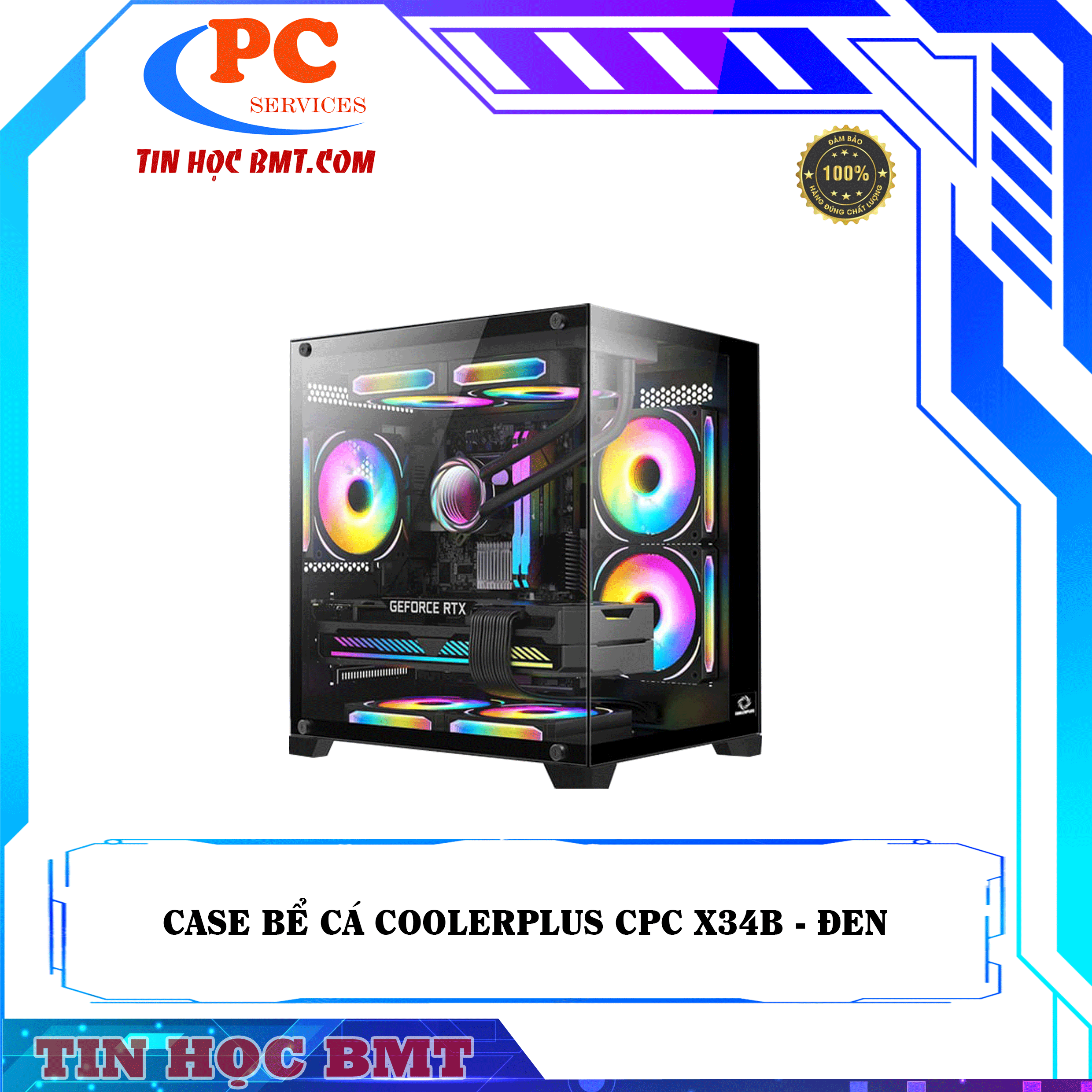 CASE COOLERPLUS CPC X34B - ĐEN 