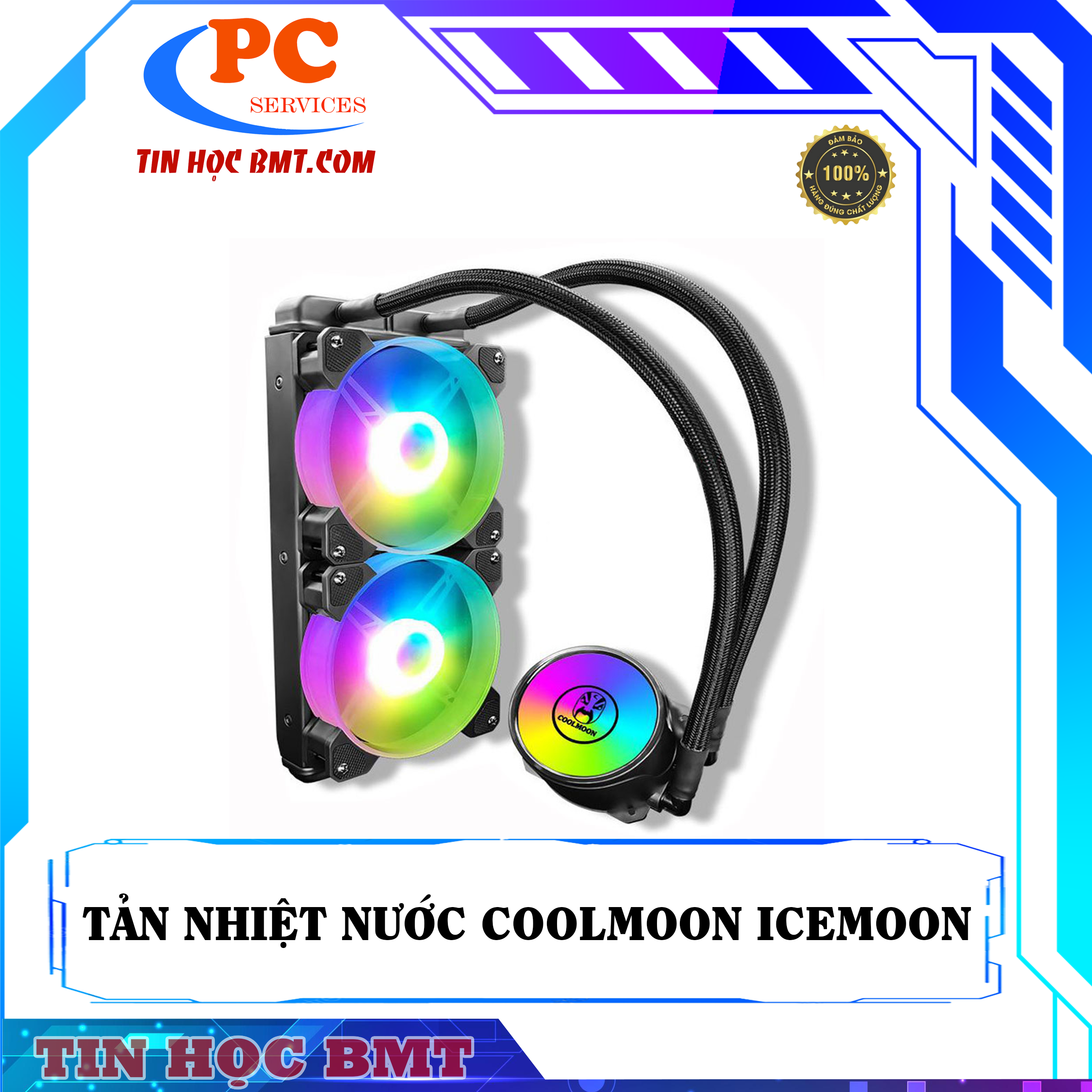 Tản Nhiệt Nước Coolmoon ICEMOON 240 (Đen, Trắng, Hồng) 
