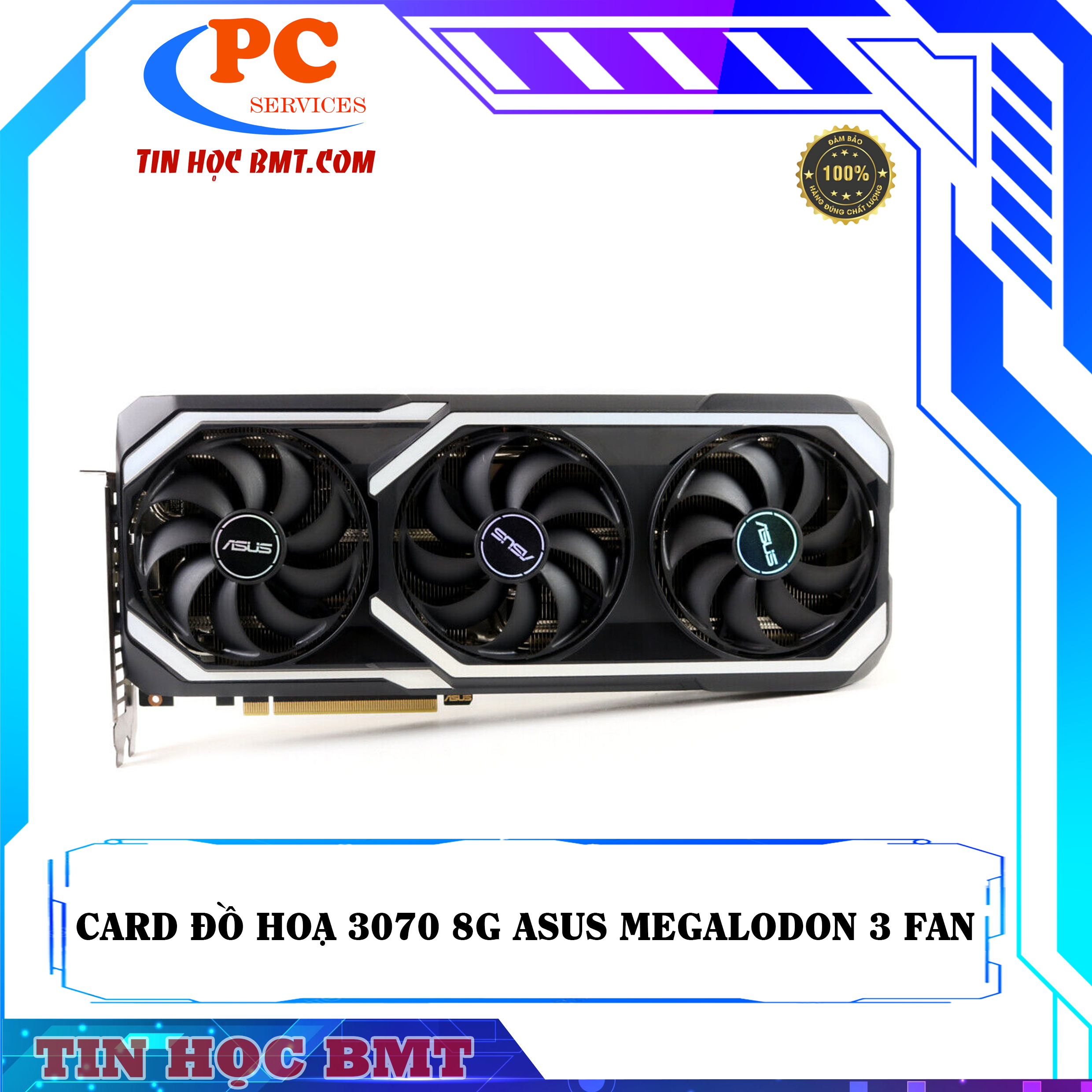 Card Màn Hình VGA ASUS ATS MEGALODON GEFORCE RTX 3070-8GB 2ND