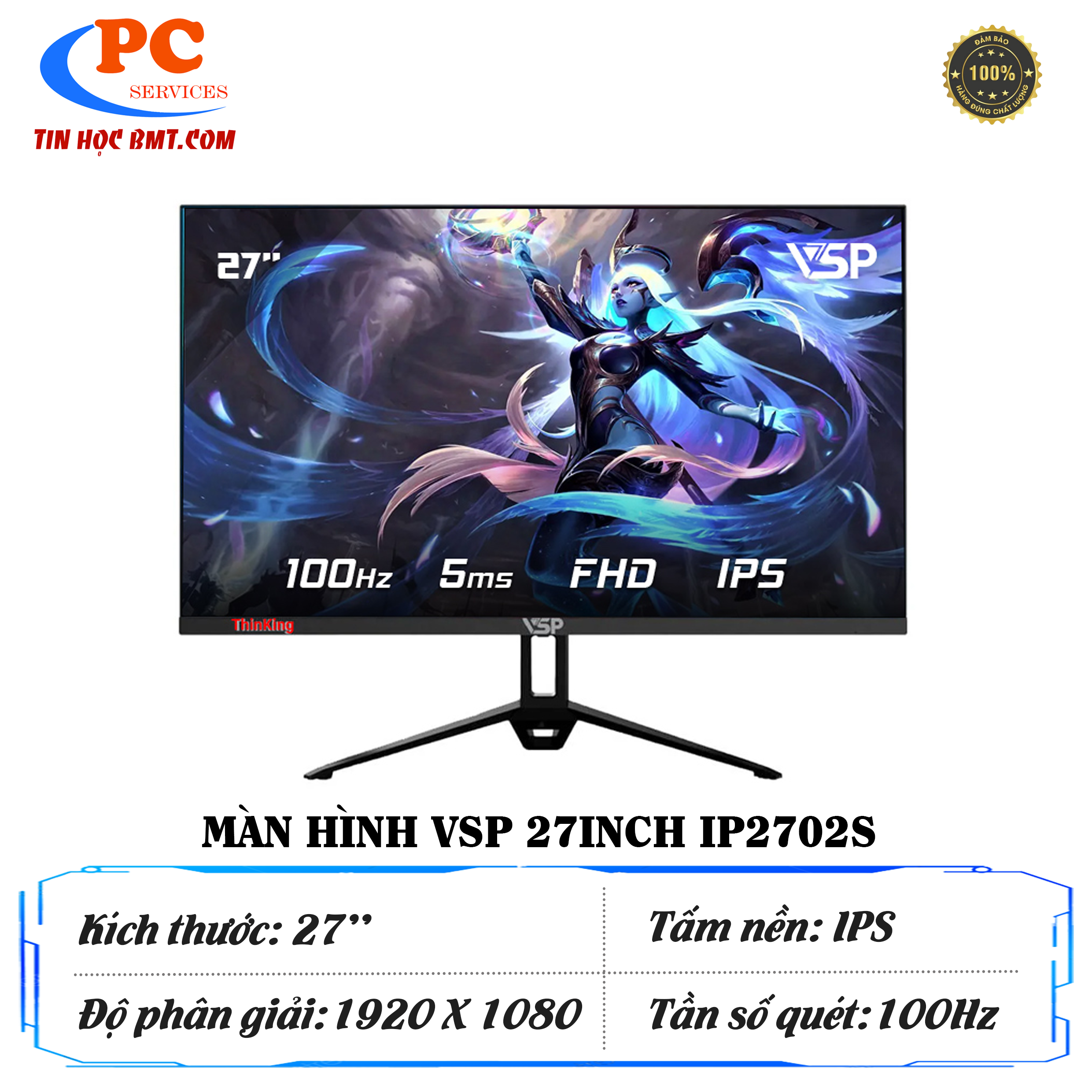 Màn hình VSP Thinking IP2702S (27inch/IPS/FHD/100Hz/5ms/FreeSYNC)