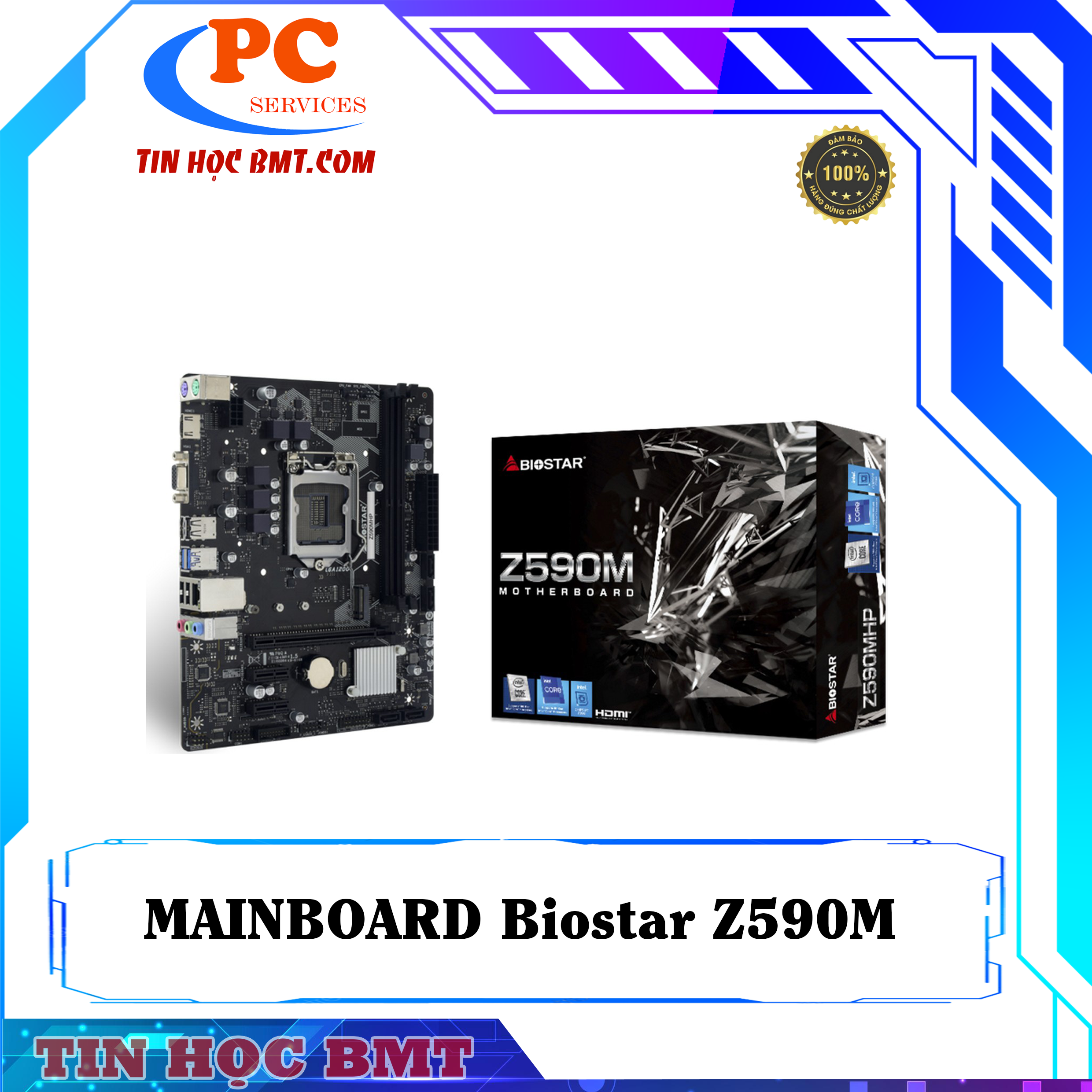 Mainboard Biostar Z590MHP (Intel LGA1200, M-ATX, 2 khe RAM DDR4)